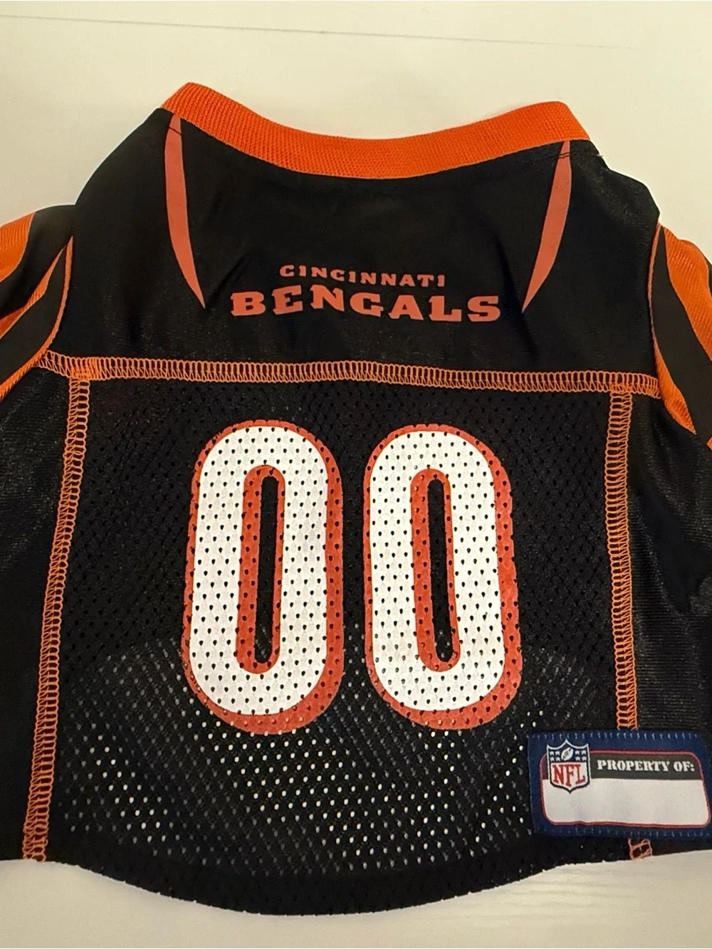 Pet Jersey in Black and Orange